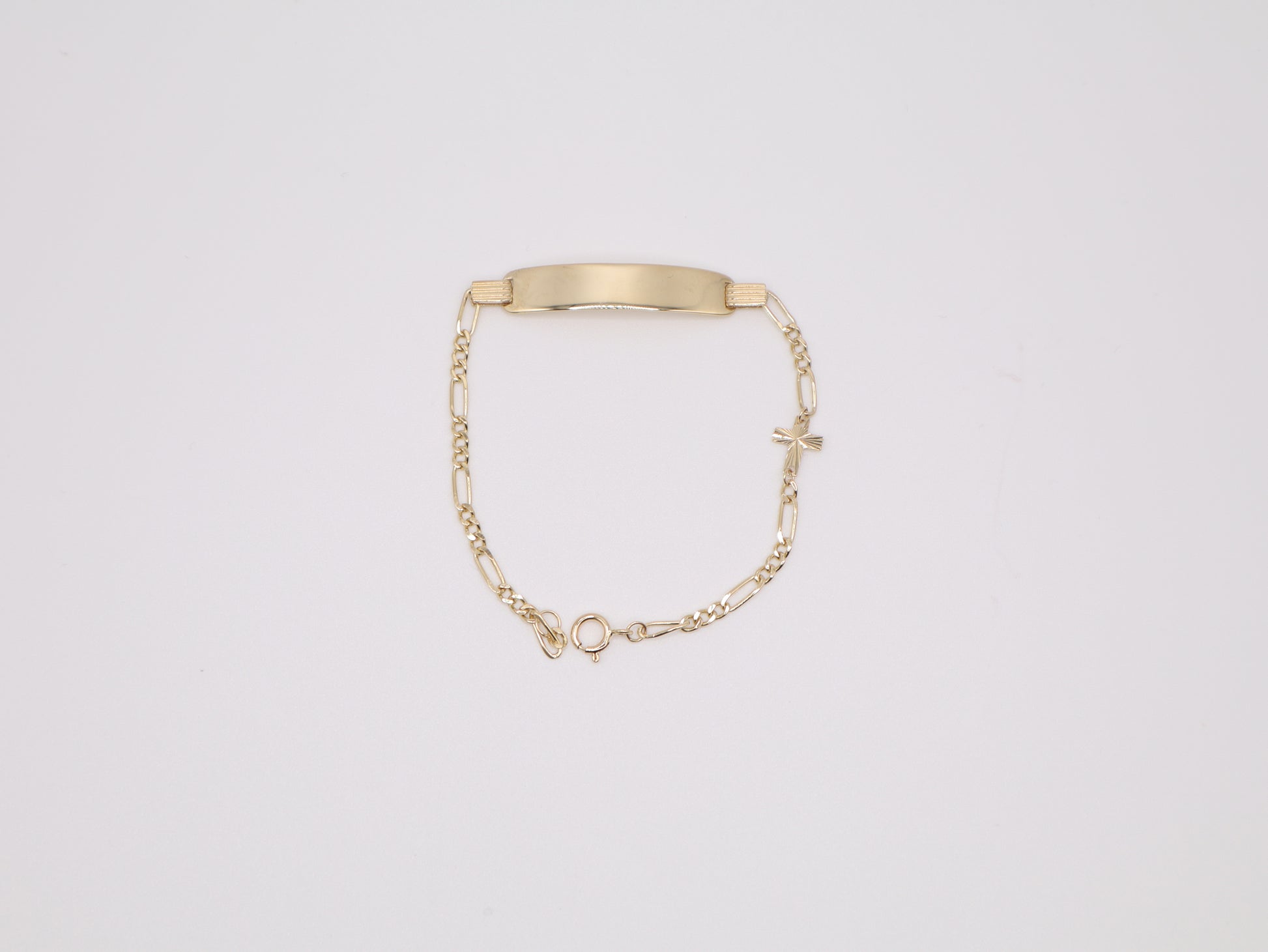 6" 2.33mm Engravable Plate Bracelet