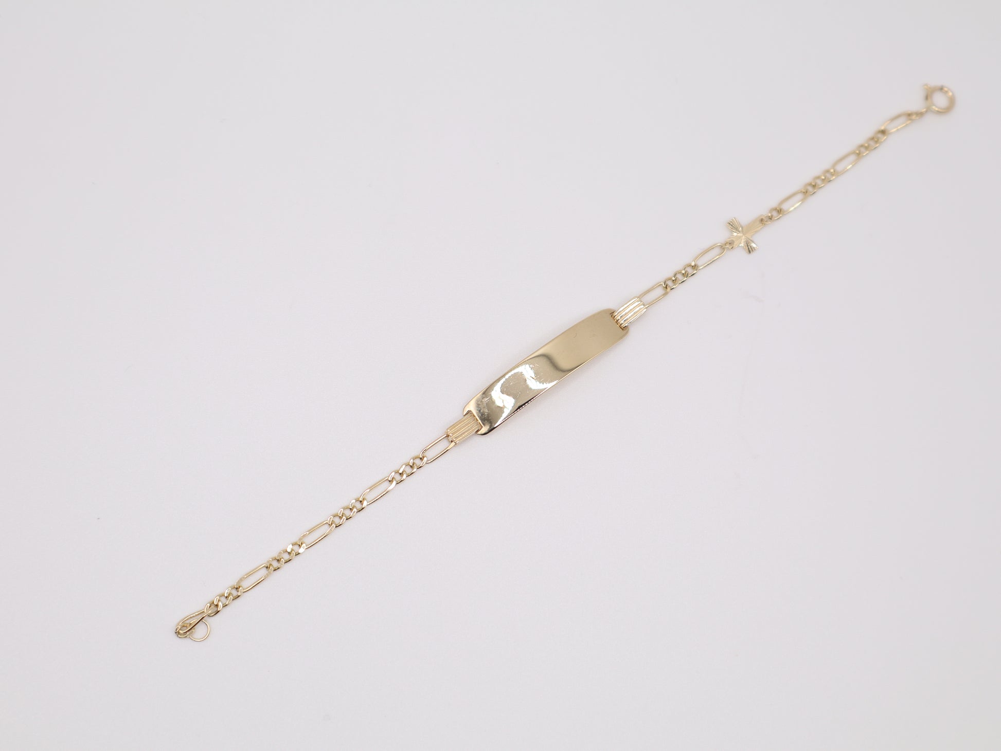 6" 2.33mm Engravable Plate Bracelet