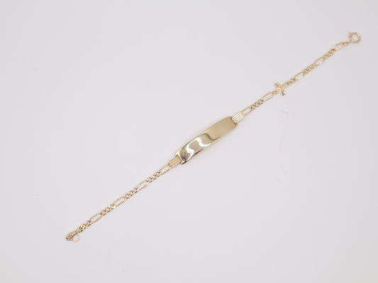6" 2.33mm Engravable Plate Bracelet