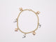 7" 8.4mm Heart Dolphin Bracelet