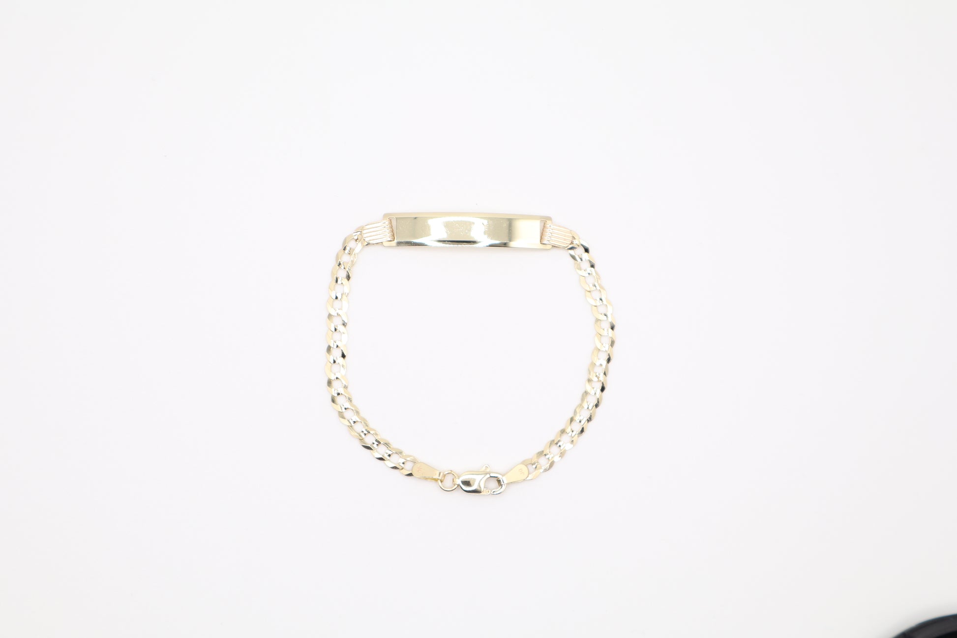 6" 3.6mm Cuban Bracelet with Plaque