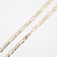 24" 6.8mm Figaro Diamond Cut Necklace