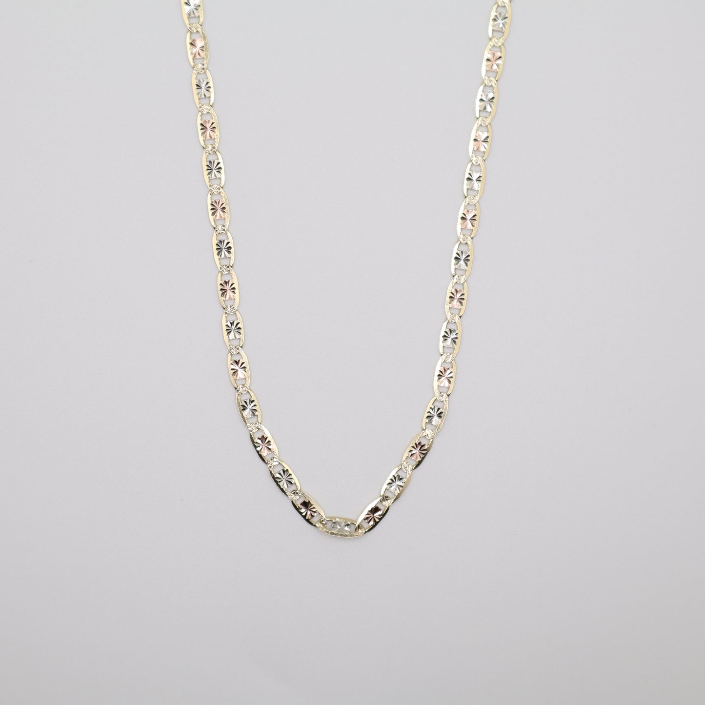 24" 3.4mm Valentino Tri-Color Necklace