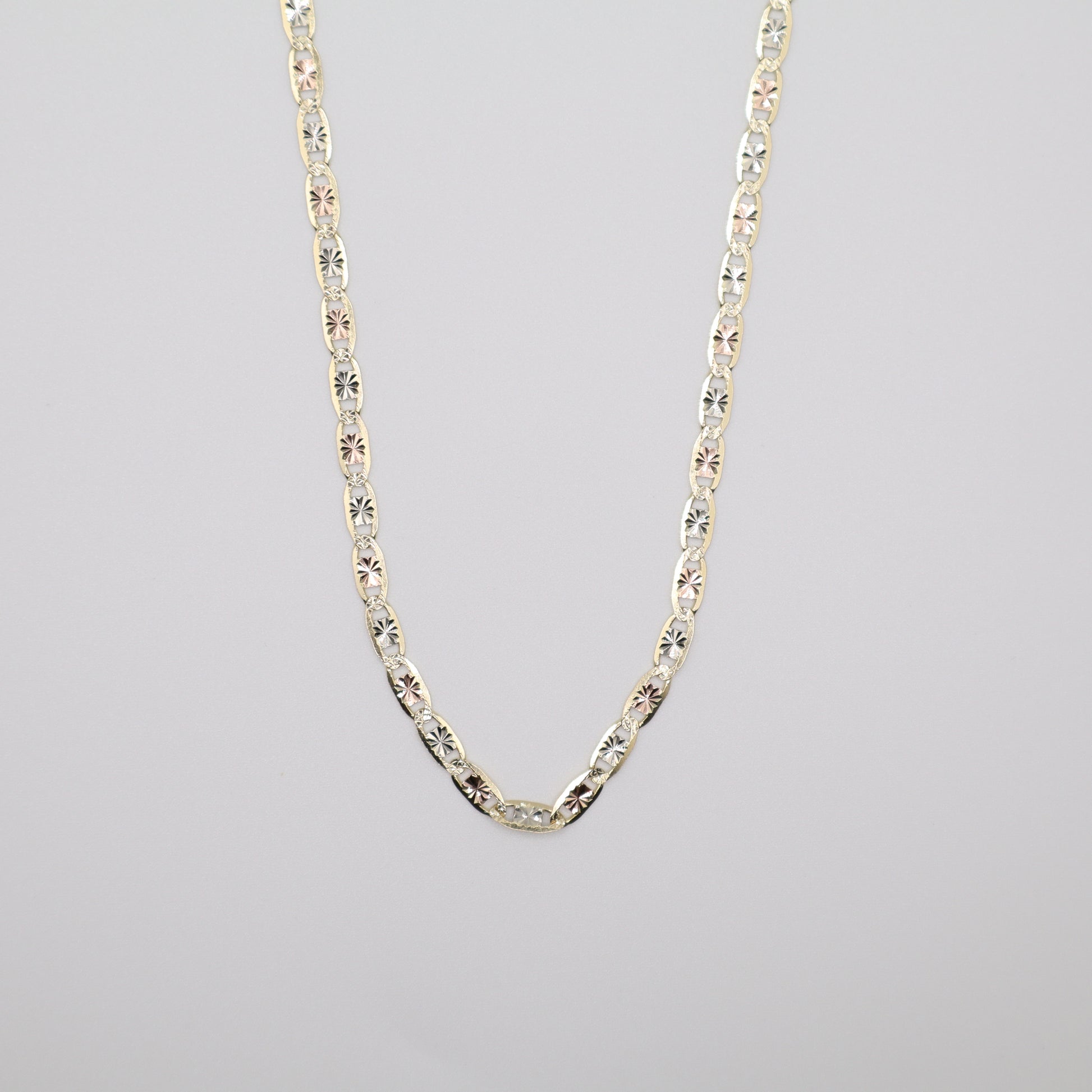 24" 3.4mm Valentino Tri-Color Necklace