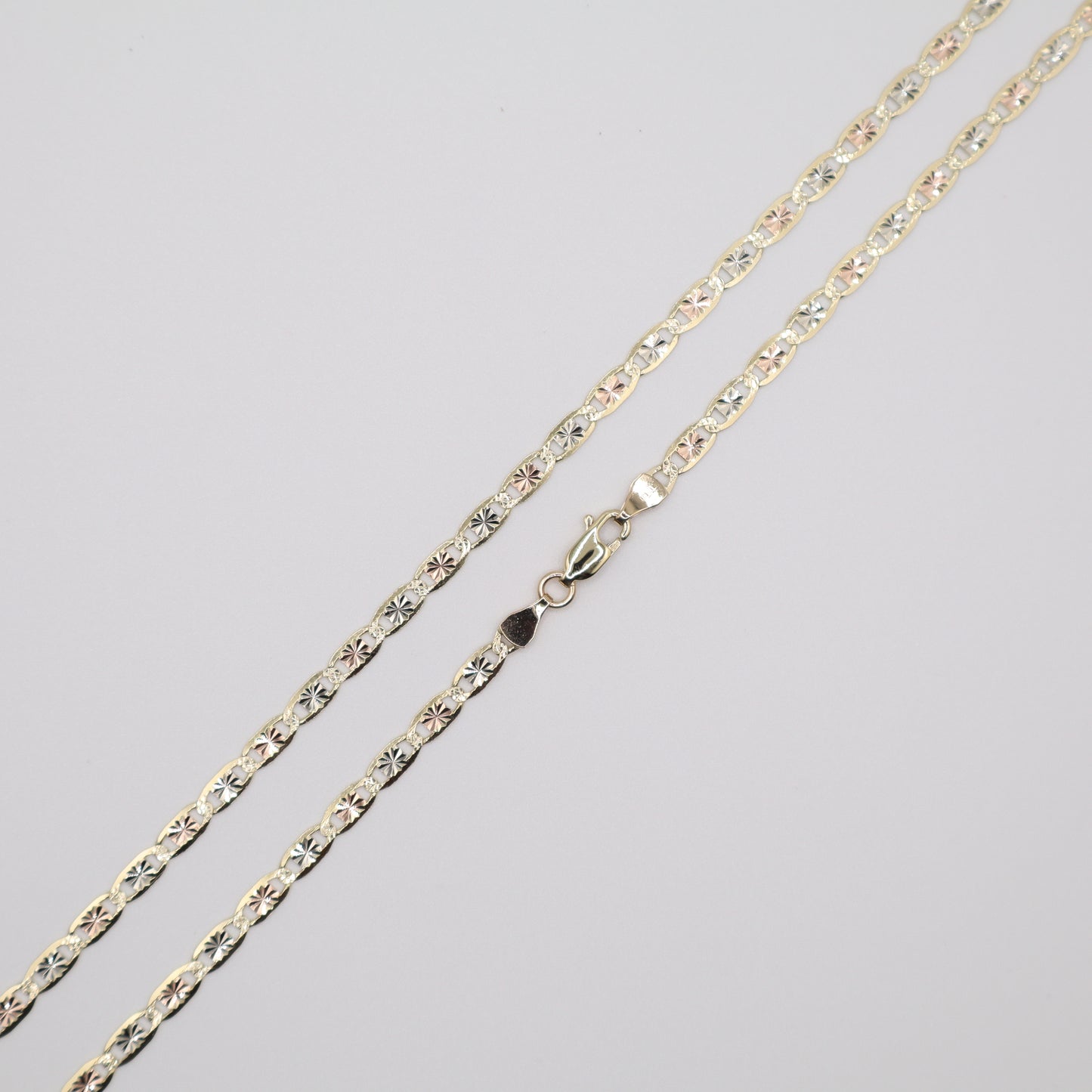 24" 3.4mm Valentino Tri-Color Necklace