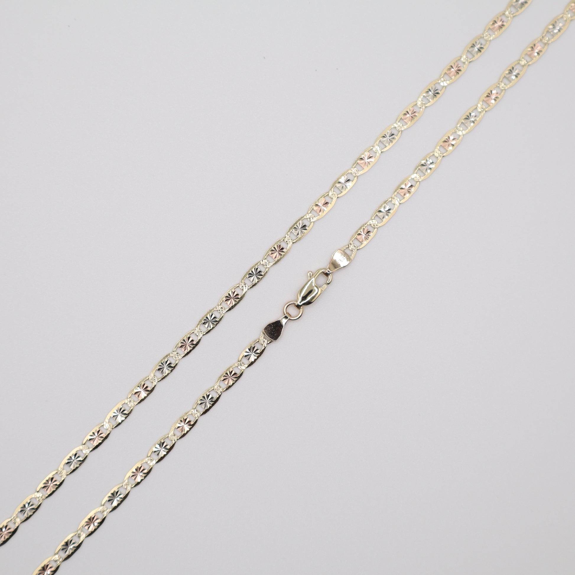 24" 3.4mm Valentino Tri-Color Necklace
