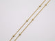 24in, 1.19mm Rope with Gold Beads Necklace