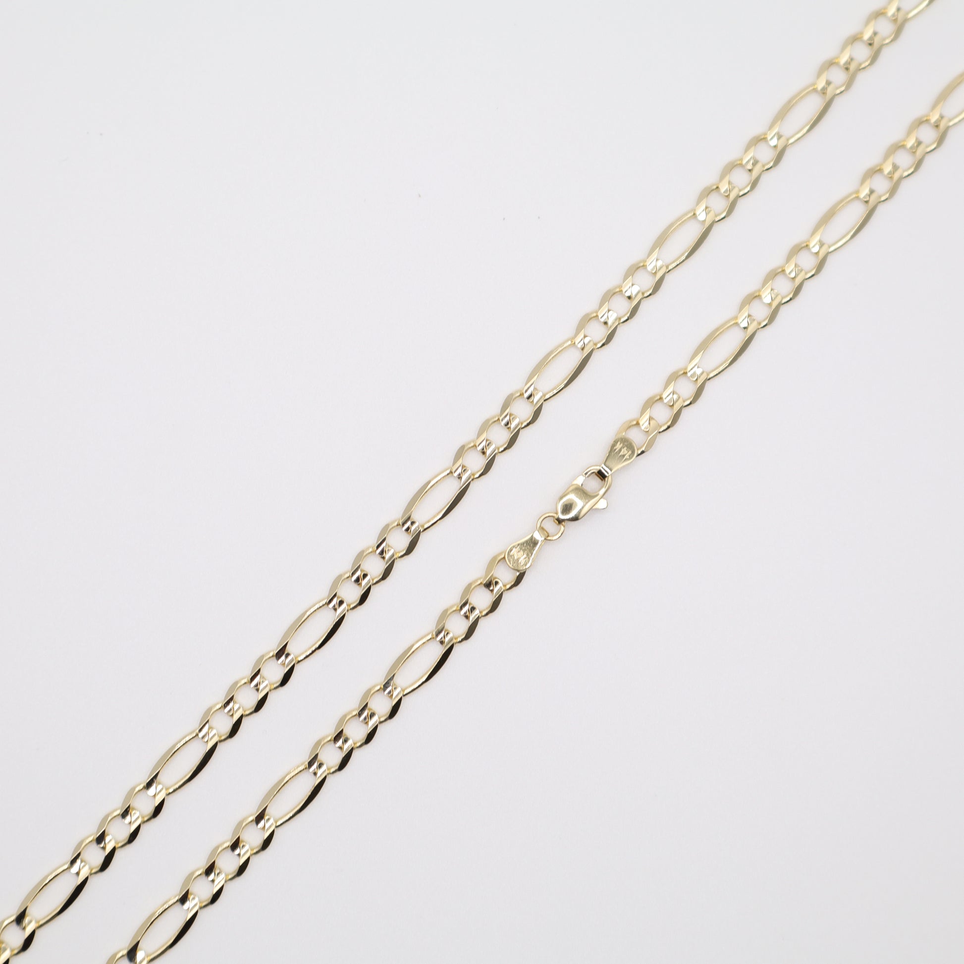 22" 4.8mm Figaro Necklace