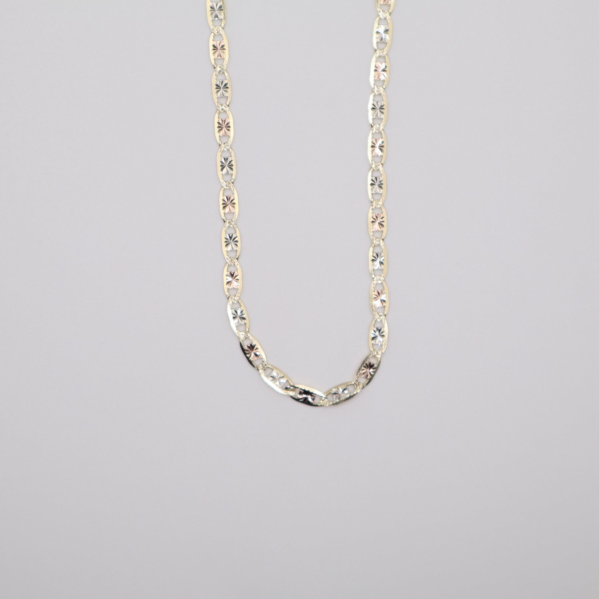 18" 3.4 mm Valentino Tri-Color Necklace