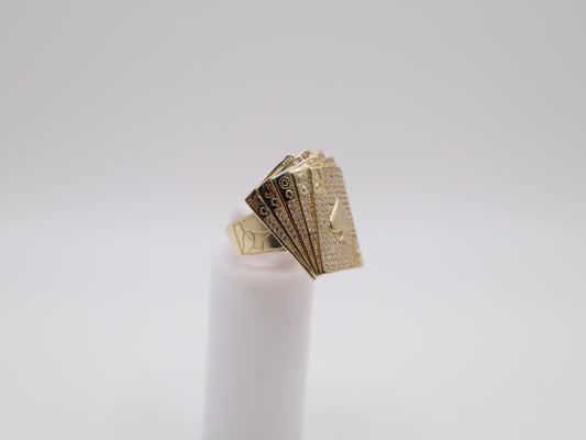 Size 10.5 4.7mm Deck of Cards Ring