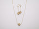 16in, 0.9mm Necklace Set With Earrings