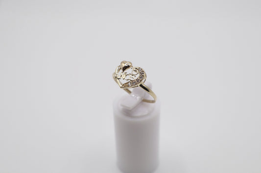 Size 8, 1.4mm Quinceanera Ring