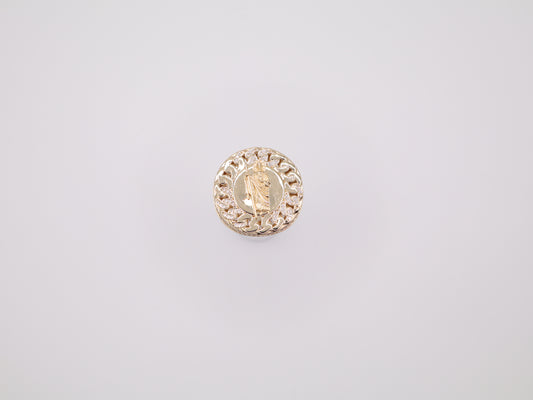 13.4g Size 10, 4.87mm Saint Jude Ring