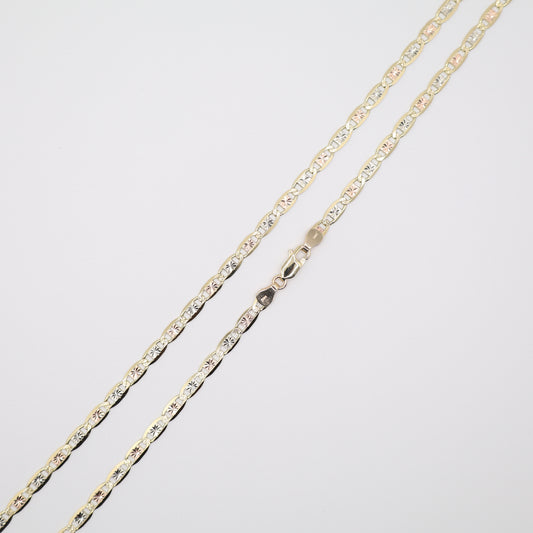 24" 4mm Valentino Tri-Color Necklace