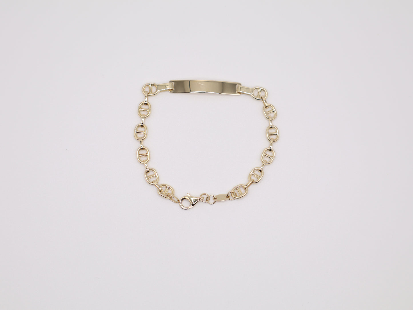 3.2g 6" 5mm Gucci Style Bracelet with Plaque