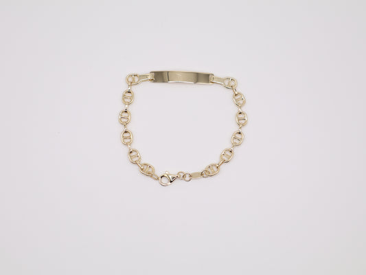 3.2g 6" 5mm Gucci Style Bracelet with Plaque