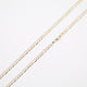 22" 3.7mm Diamond Cut Figaro Necklace