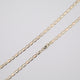 24" 4mm Floral-Star Tri-Color Necklace
