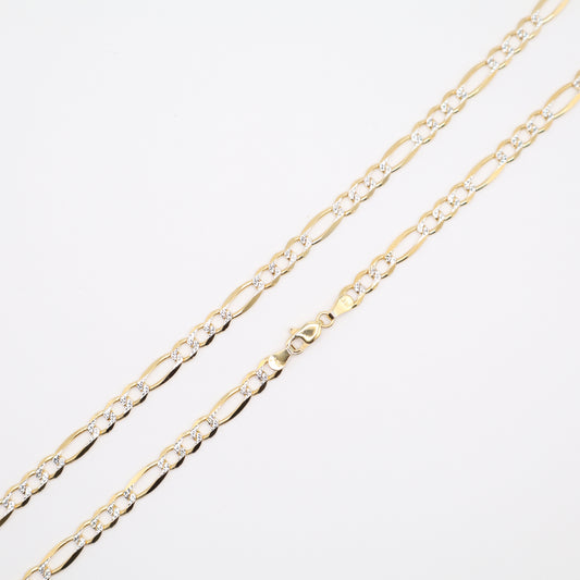 22" 4.7mm Diamond Cut Figraro Necklace