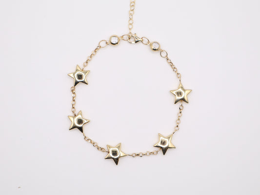 7" 11mm Star Charm Bracelet
