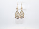 2.25in,Tri-Color Contemporary Dangle Earrings