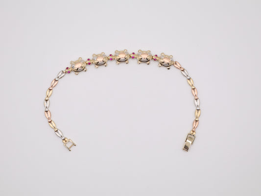 12.3g, 7.75in, 10.1mm Turtle Bracelet