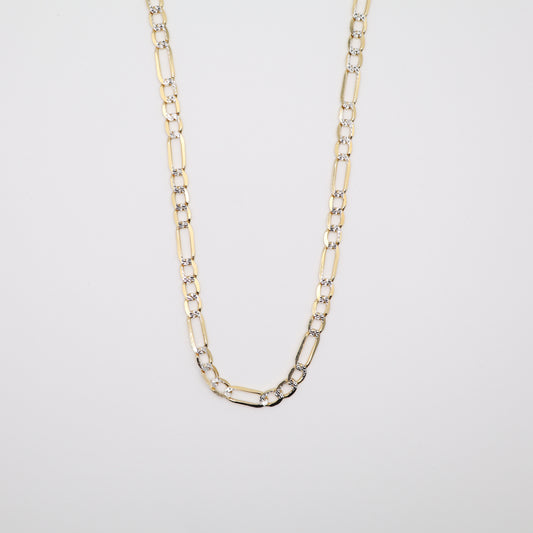 24" 4.7mm Diamond Cut Figaro Necklace