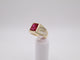 Size 12 2mm Red Stone Ring