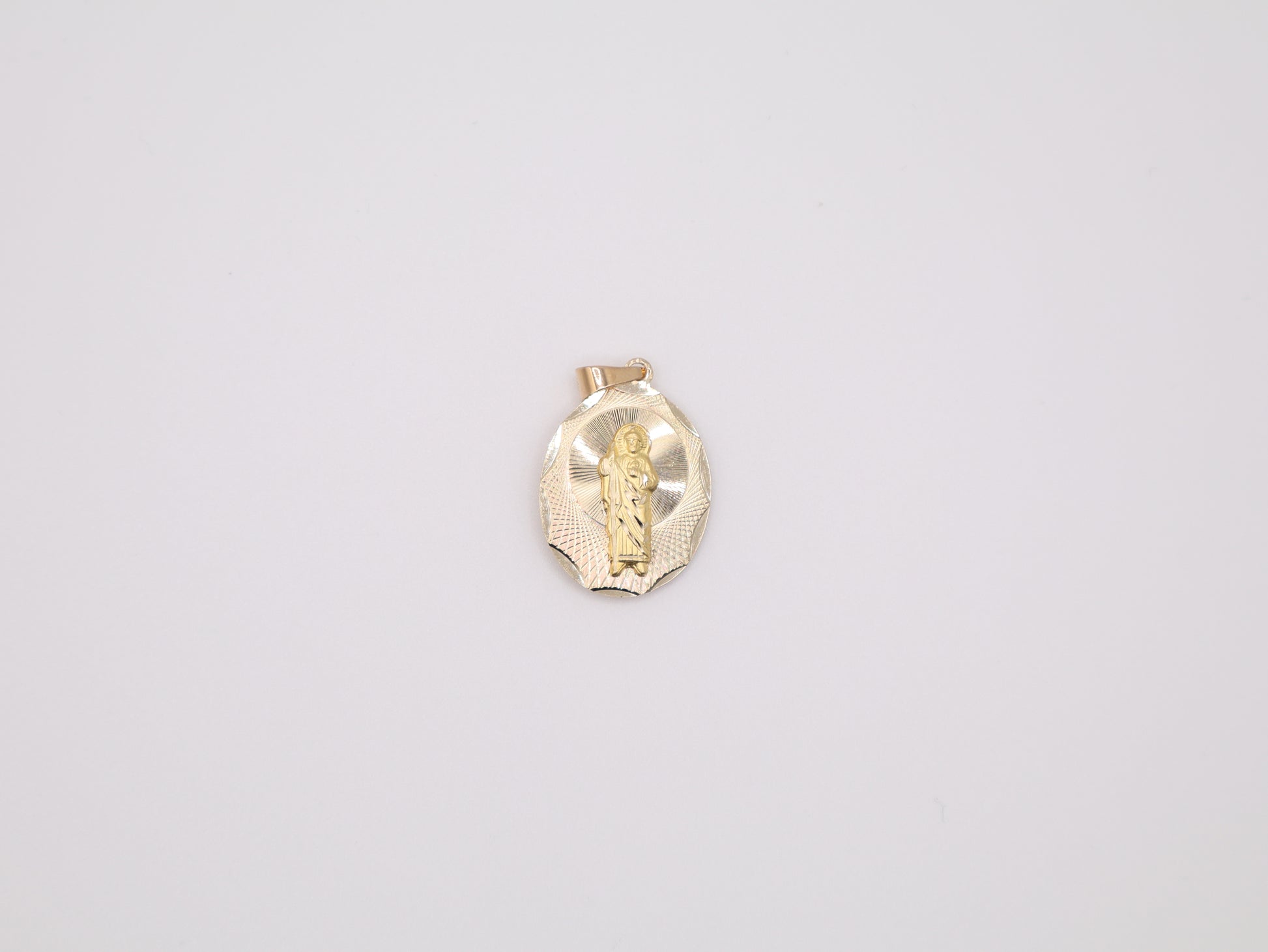 1" 20mm Double Faced Charm St. Judas & Virgen de Guadalupe