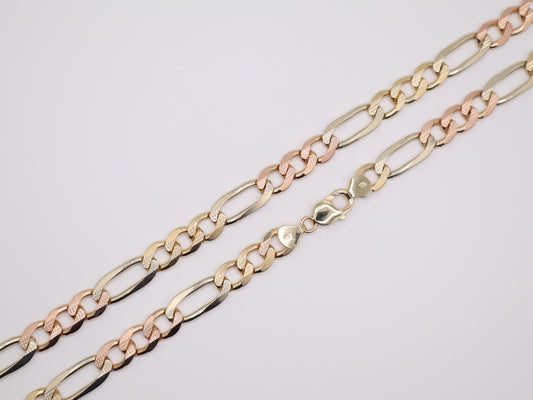 88.1g, 25.875in, 9.83mm Figaro Chain