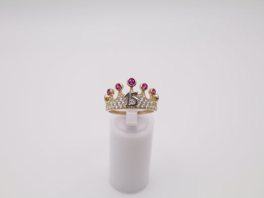 Size 8.75, 1.7mm, Quinceañera Ring