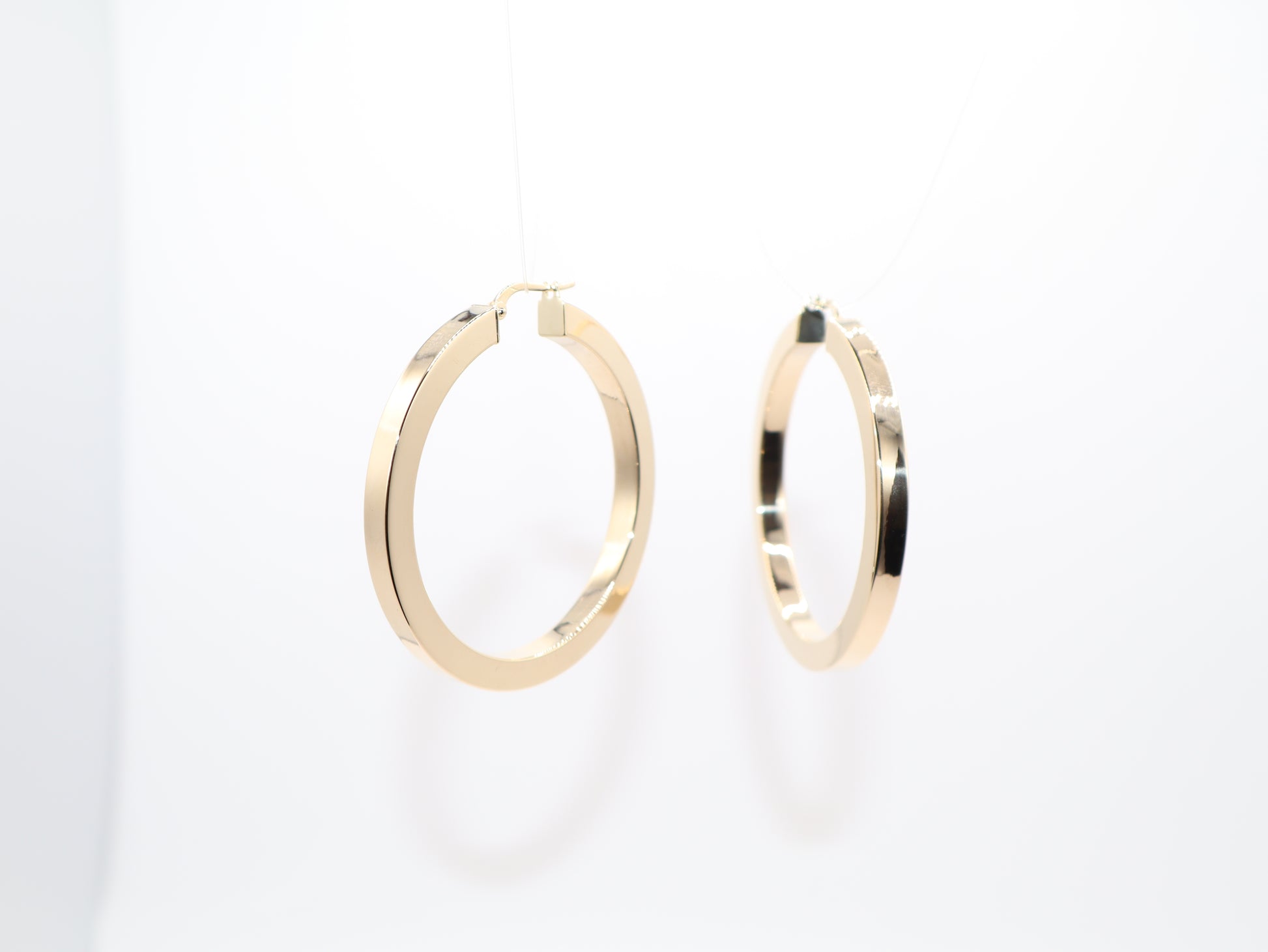 1.75" 4.05mm Hoop Earings