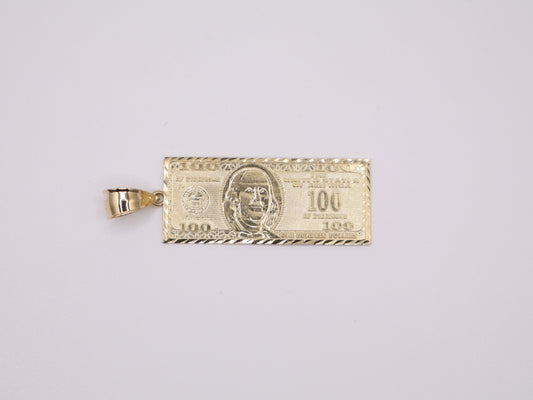 8.8g 1.625in, 1mm 100 Dollar Bill Charm