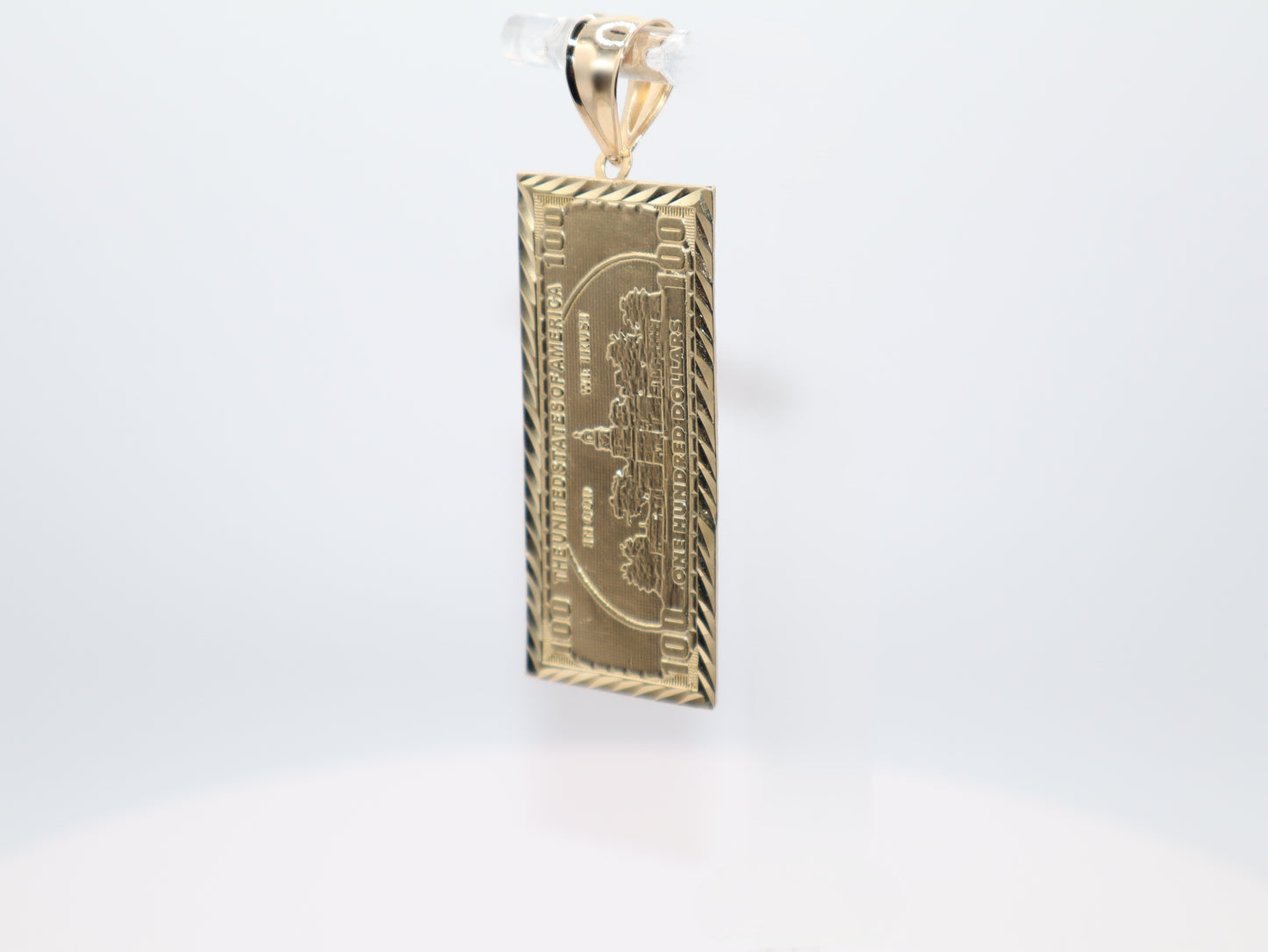 8.8g 1.625in, 1mm 100 Dollar Bill Charm