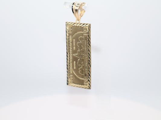 8.8g 1.625in, 1mm 100 Dollar Bill Charm