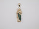 22.8g 3in, 22mm Green Stone Saint Jude Pendant