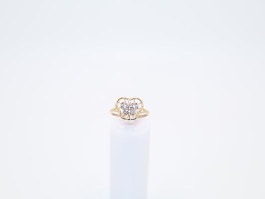 1.9g Size 6.75, 1.36mm Stone Butterfly Ring