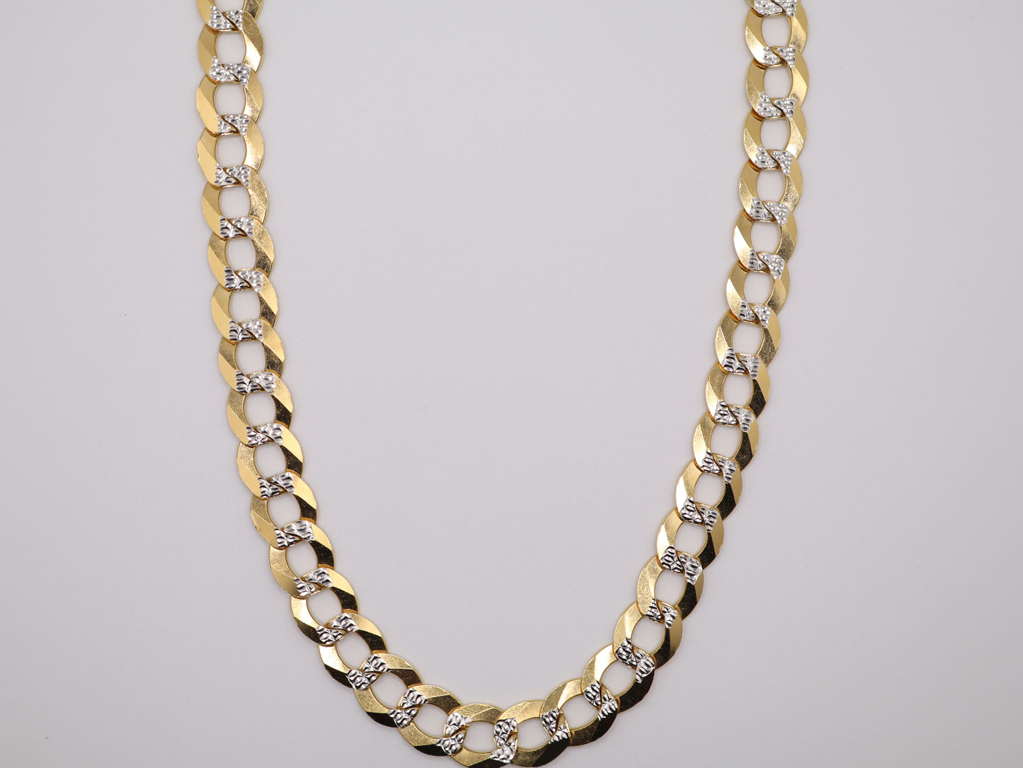 24" 12.14mm Diamond Cut Cuban Necklace