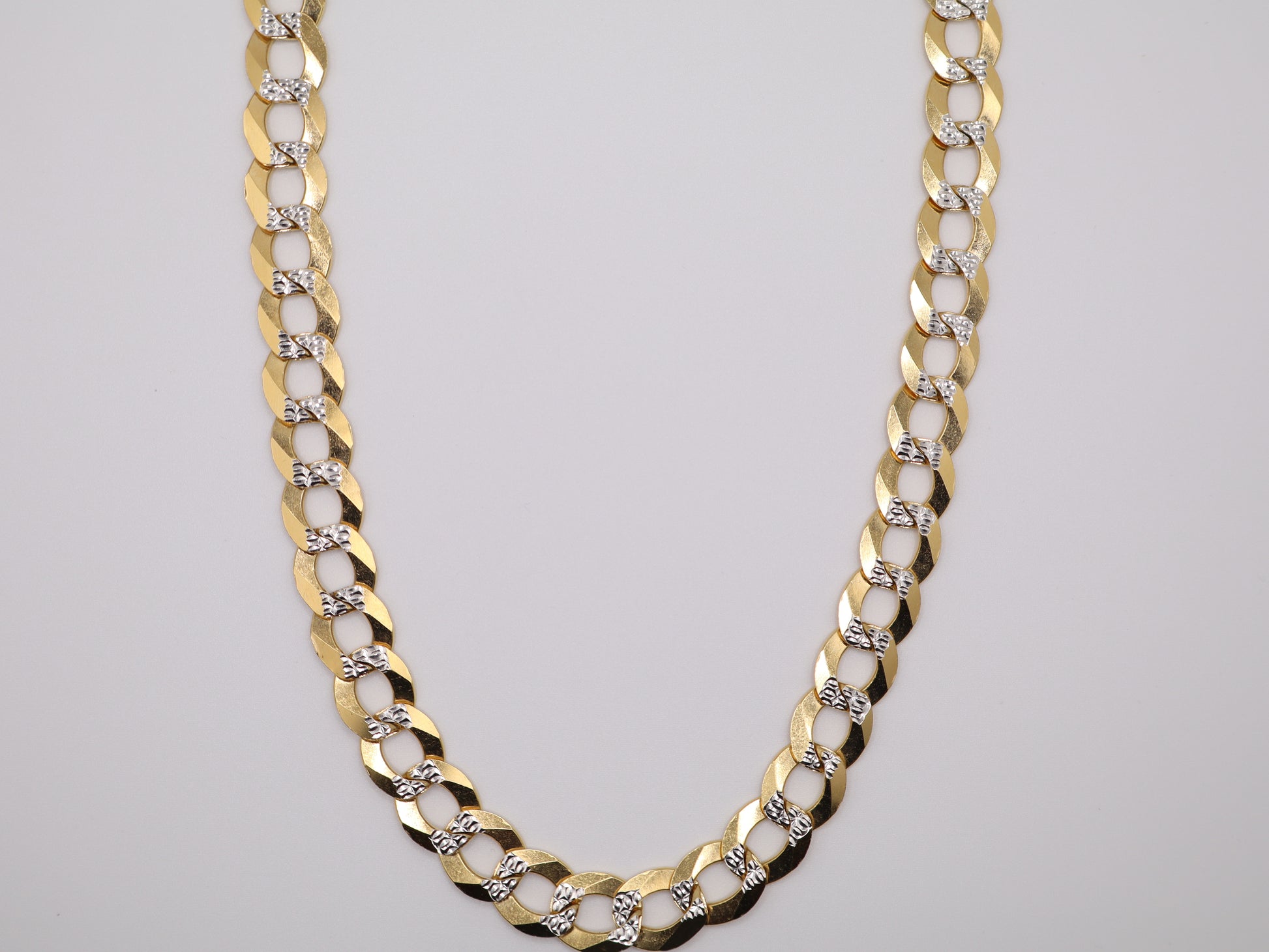 24" 12.14mm Diamond Cut Cuban Necklace