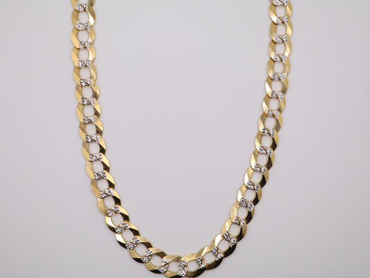 24" 12.14mm Diamond Cut Cuban Necklace