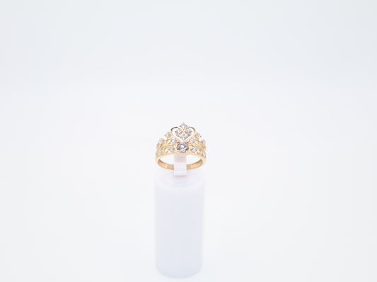 2.8g Size 6.5, 2.34mm Crown Stone Ring
