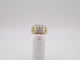 Size 10, 4mm White Stone Men's Rings