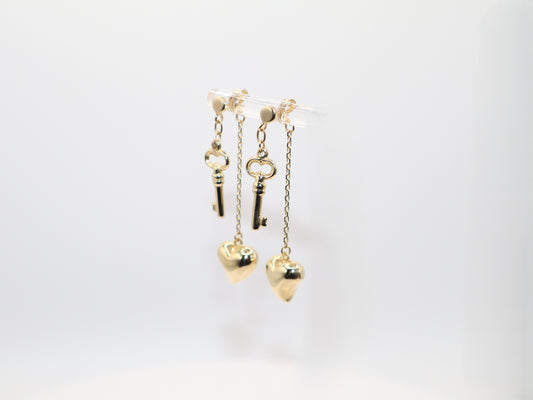 3.3g 1.875in, Heart Earrings