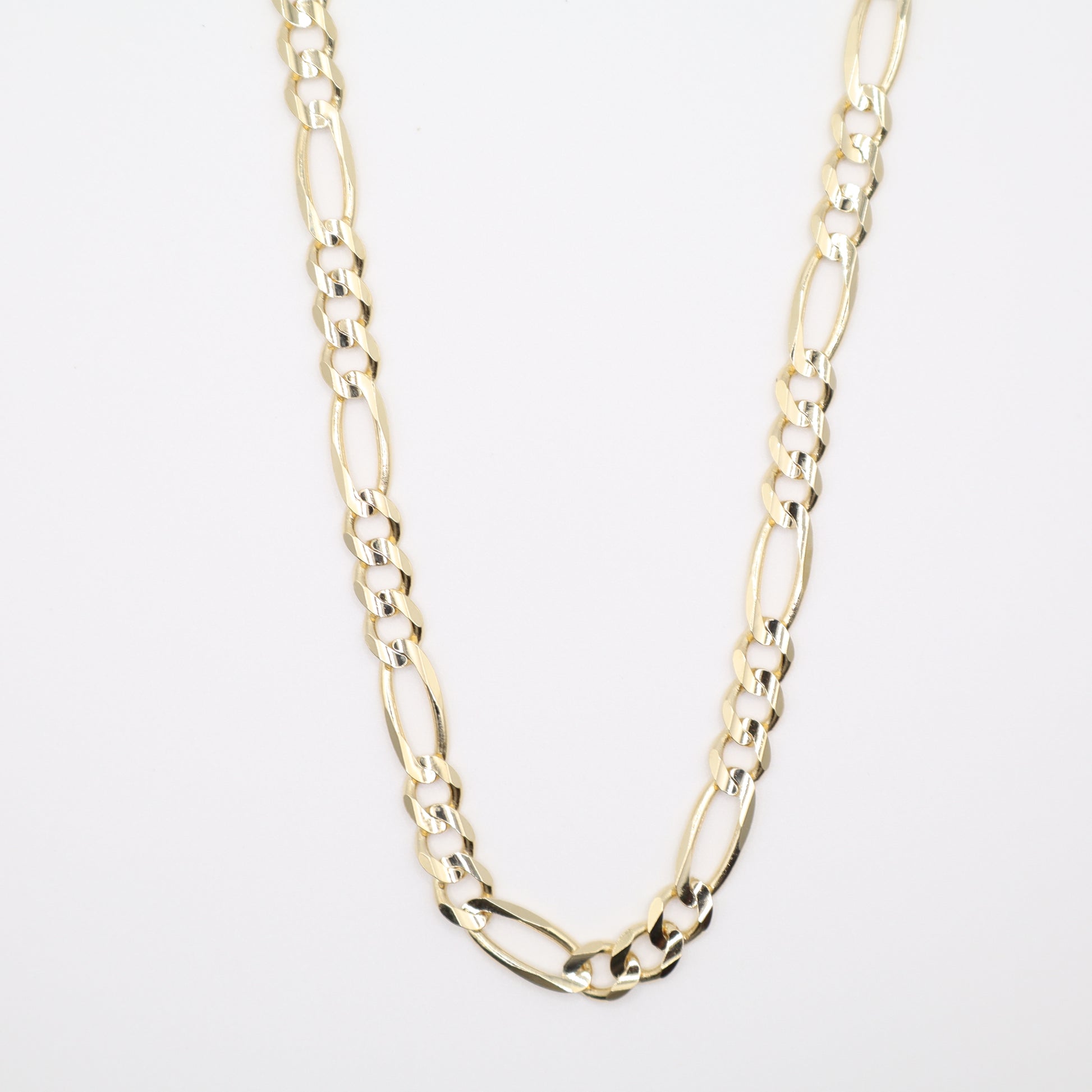 24" 6.9mm Figaro Necklace