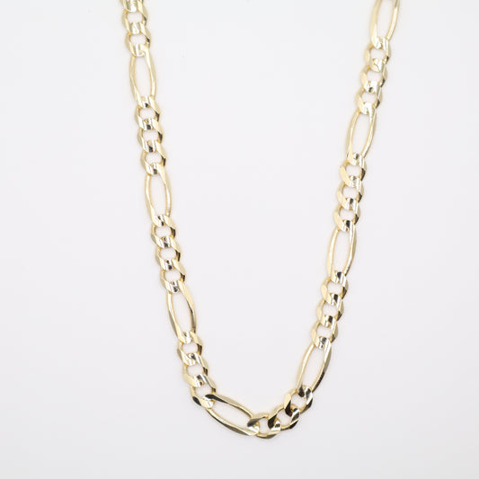 24" 6.9mm Figaro Necklace