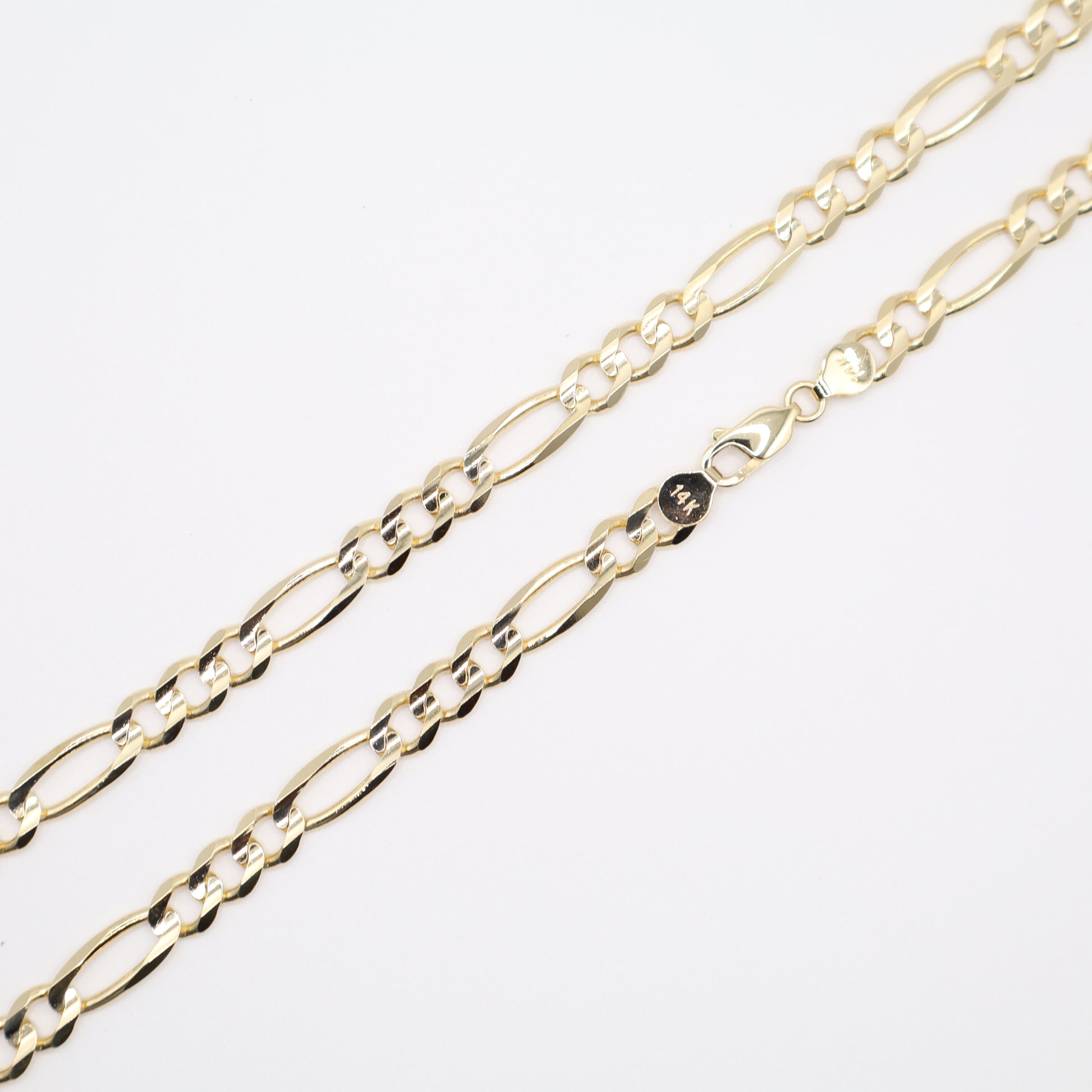 24" 6.9mm Figaro Necklace