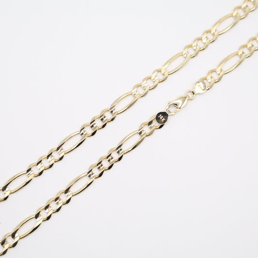 24" 6.9mm Figaro Necklace