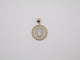 6.3g 1.62in, 30mm White Gold Virgin Mary Pendant