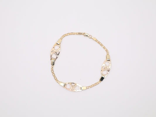 6.75" 7.8mm Butterfly Bracelet