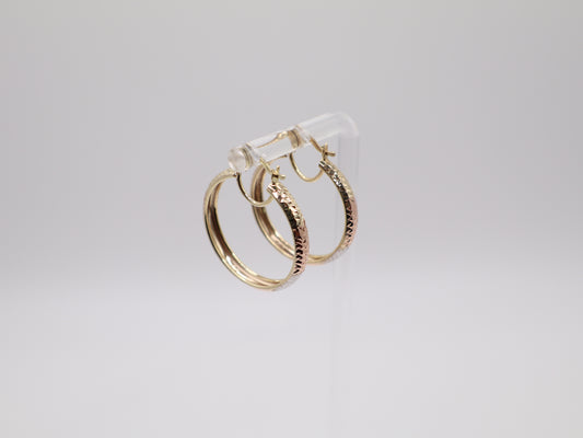 3.1g 1.12in, 27mm Hoop Tri-Color Contemporary